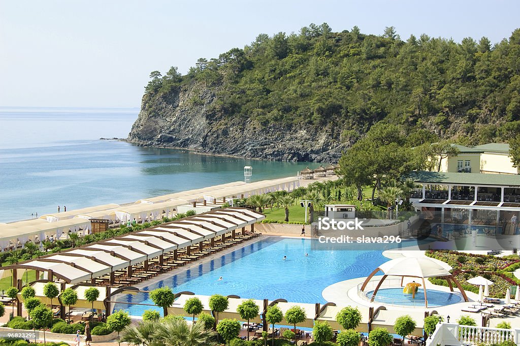 Hotel an der Küste, Antalya, Türkei - Lizenzfrei Antalya Stock-Foto