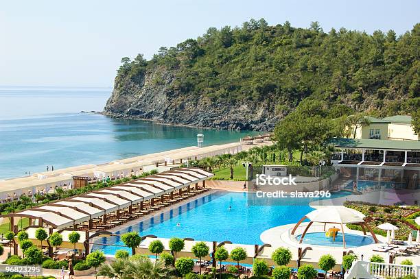 Hotel An Der Küste Antalya Türkei Stockfoto und mehr Bilder von Antalya - Antalya, Baum, Blau
