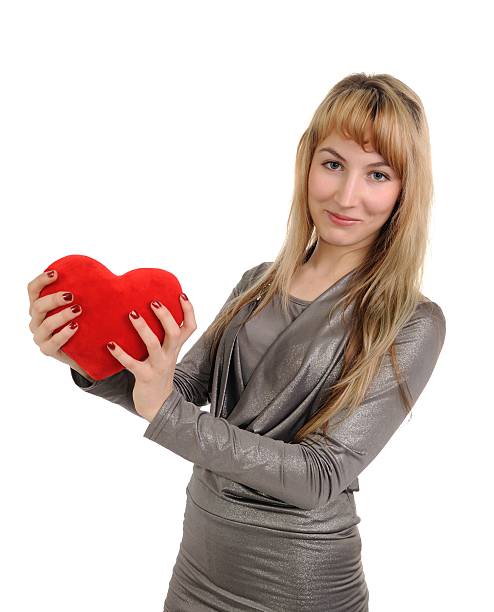 istock The girl with heart in hands 96823532