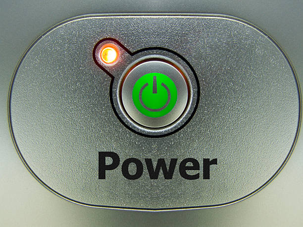 Power button stock photo