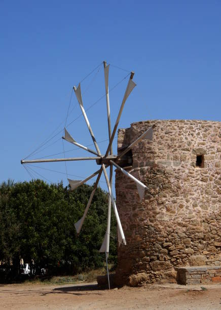 istock Old windmill on the island of Crete 968244846