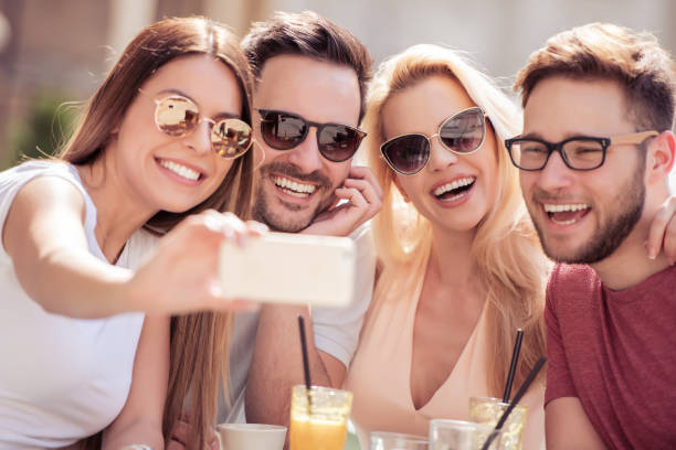 istock Friends having fun together in city 968252890