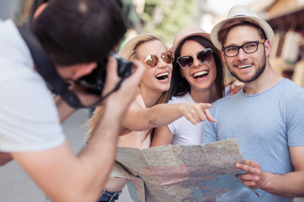 istock Friends having fun together in city 968253838