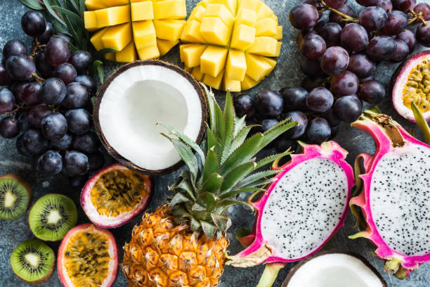 istock Assortment of exotic tropical fruits 968254934