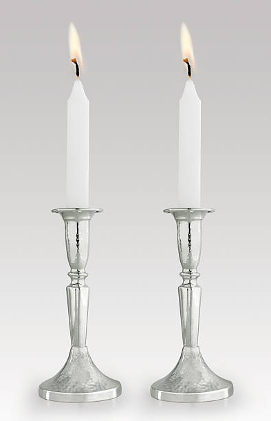 Sabbath candles  candlestick holder stock pictures, royalty-free photos & images