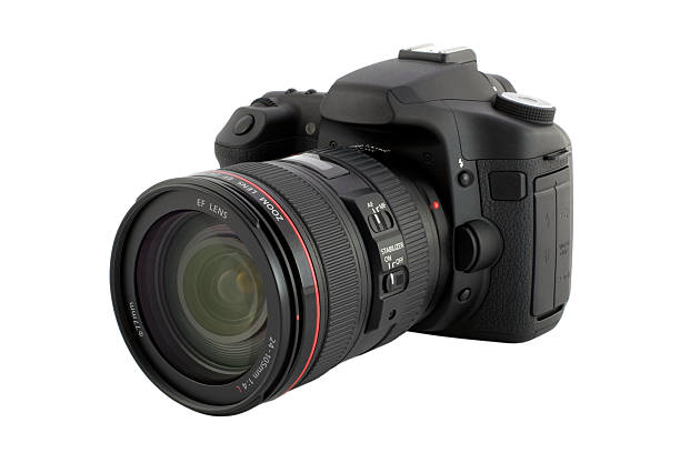 Digital camera with clipping path. slr camera stock pictures, royalty-free photos & images