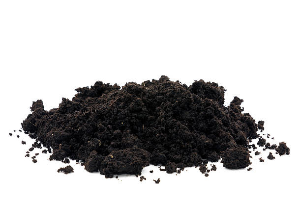 istock Pile of soil isolated on white 96826269
