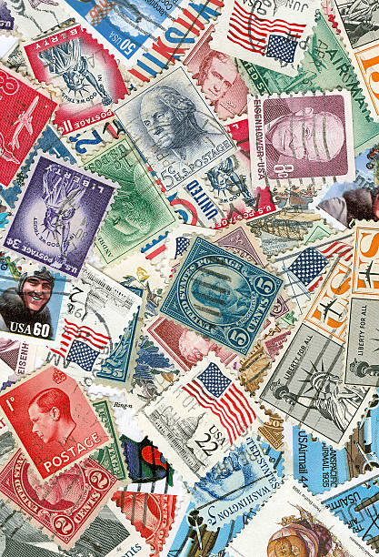 istock Collection of US vintage postmarks 96826882