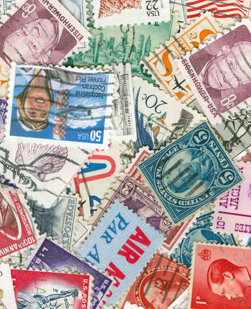 Collection of US vintage postmarks