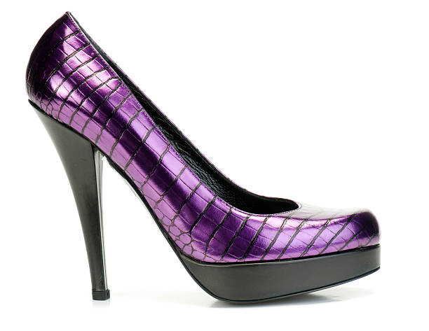 istock Purple Elegant Shoe Isolated On White 96827014