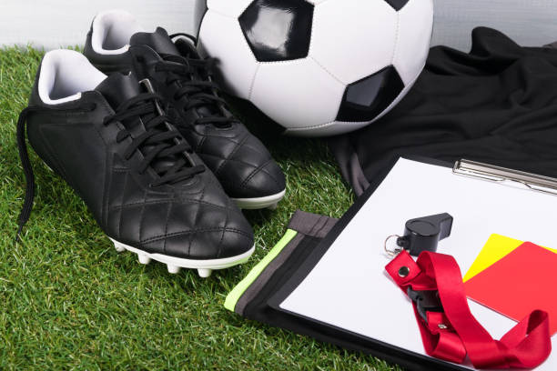 istock things for a football referee on a green lawn 968278368