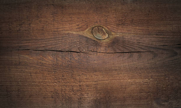 istock Brown wooden plank, table top, floor surface. Cutting chopping board. Wood texture. 968278608
