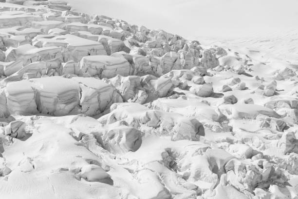 istock Black and White, Fox Glacier close up on hight hill 968281826