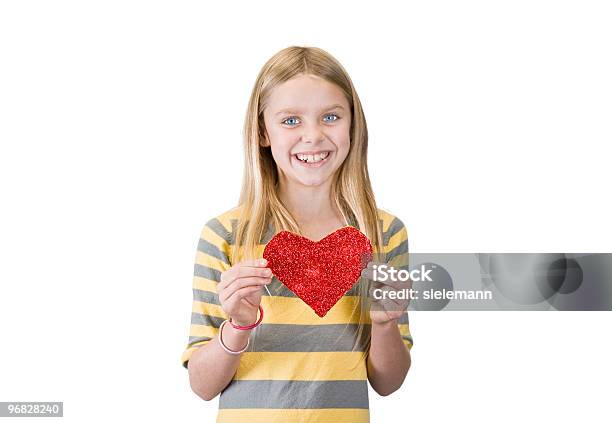 Menina Com Um Brilho Coração - Fotografias de stock e mais imagens de Adolescente - Adolescente, Alegria, Amor