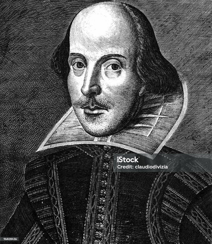 William Shakespeare - Ilustração de William Shakespeare royalty-free