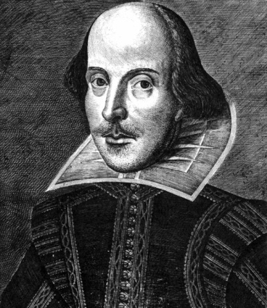 istock Monochrome portrait sketch of William Shakespeare 96828436