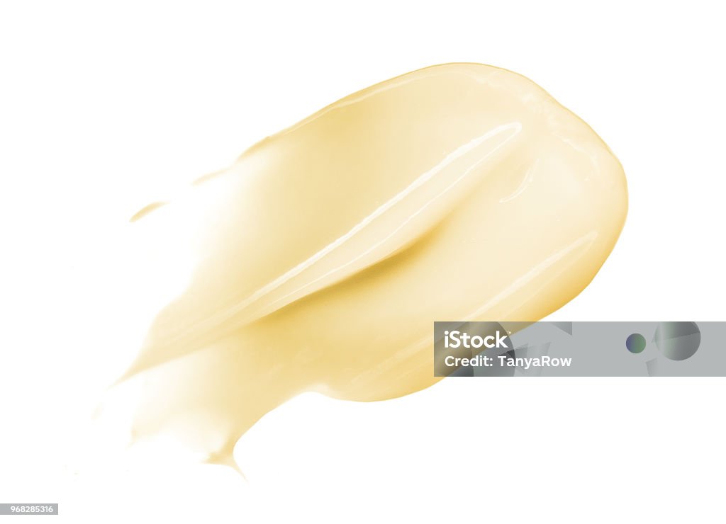 Kosmetischen Creme-Gel weißer Hintergrund - Lizenzfrei Creme Stock-Foto