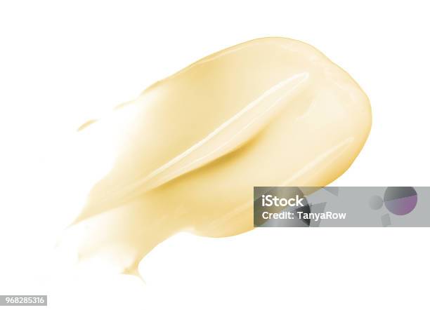 Kosmetischen Cremegel Weißer Hintergrund Stockfoto und mehr Bilder von Creme - Creme, Shea-Butter, Butter