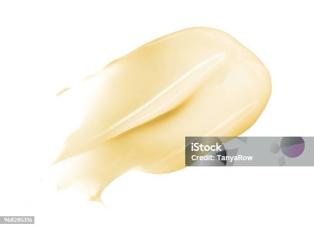 Cosmetic Cream Gel White Background Stock Photo - Download Image Now - Moisturizer, Shea Butter, Butter