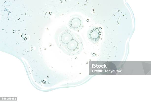 Hyaluronic Acid Cosmetic Cream Gel White Background Stock Photo - Download Image Now