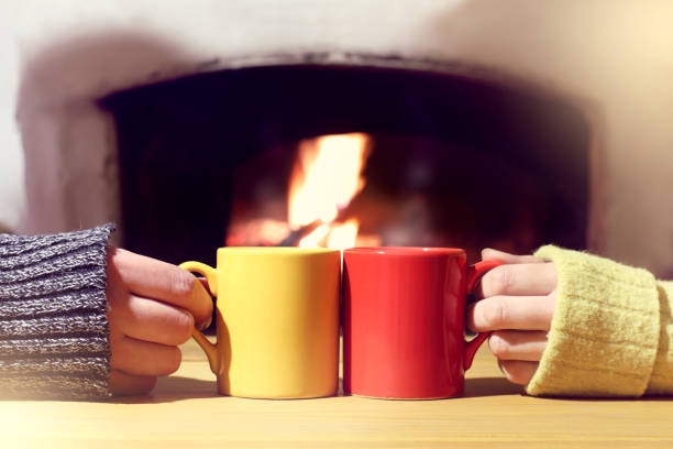 istock cozy evening for winter vacations together 968285784