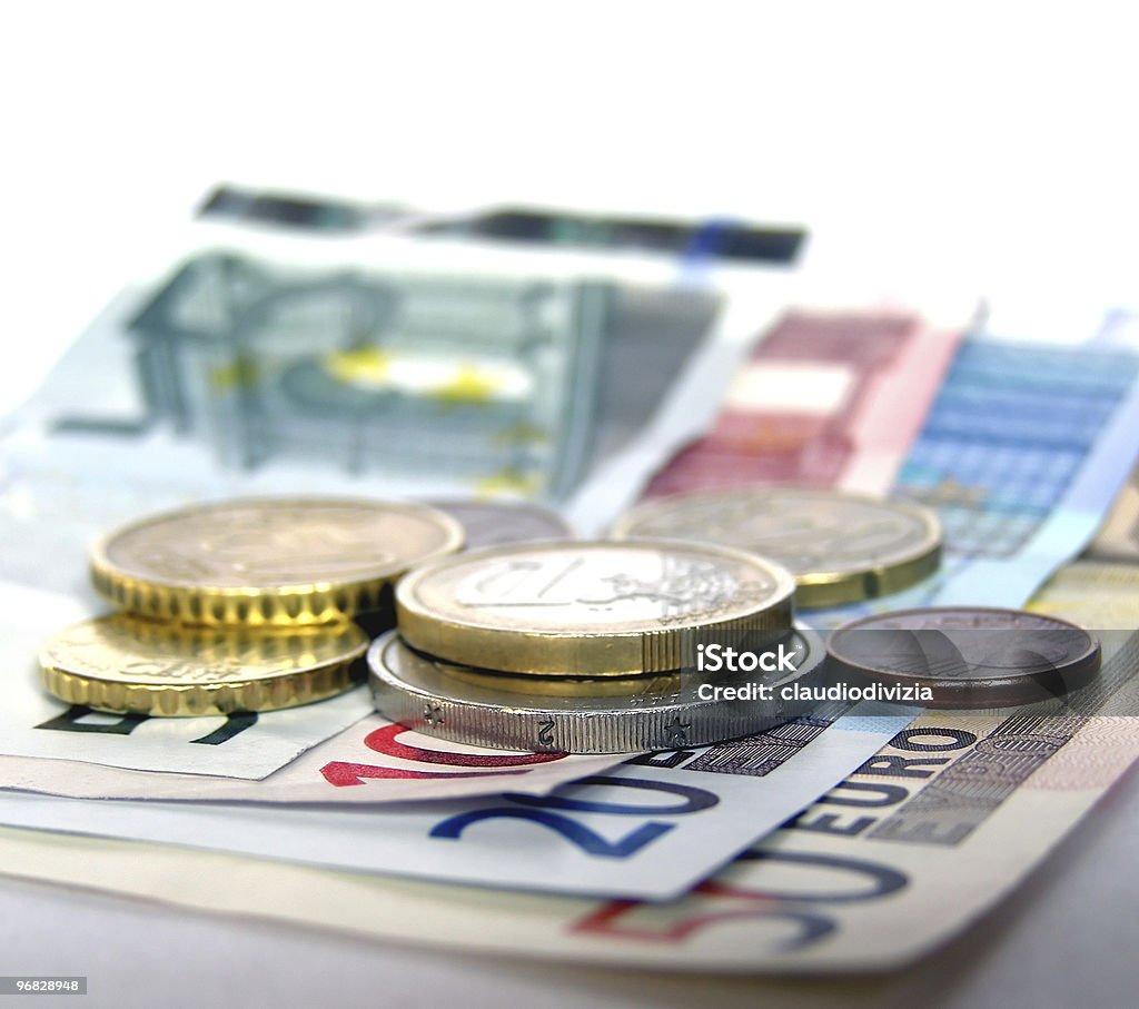 Euros  Coin Stock Photo