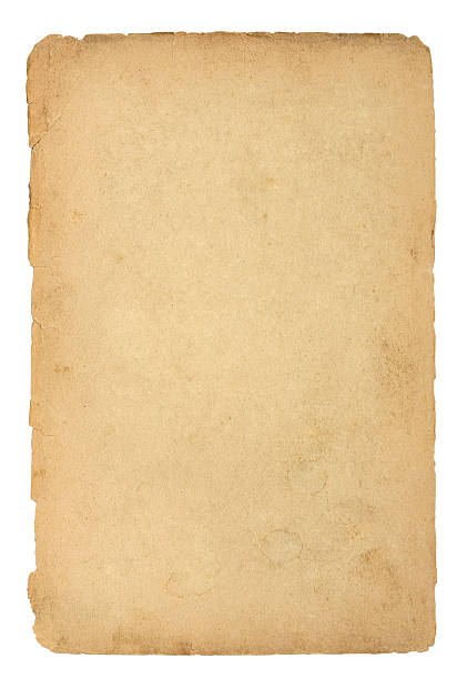 istock Old and dirty sheet of paper with clipping path 96829444
