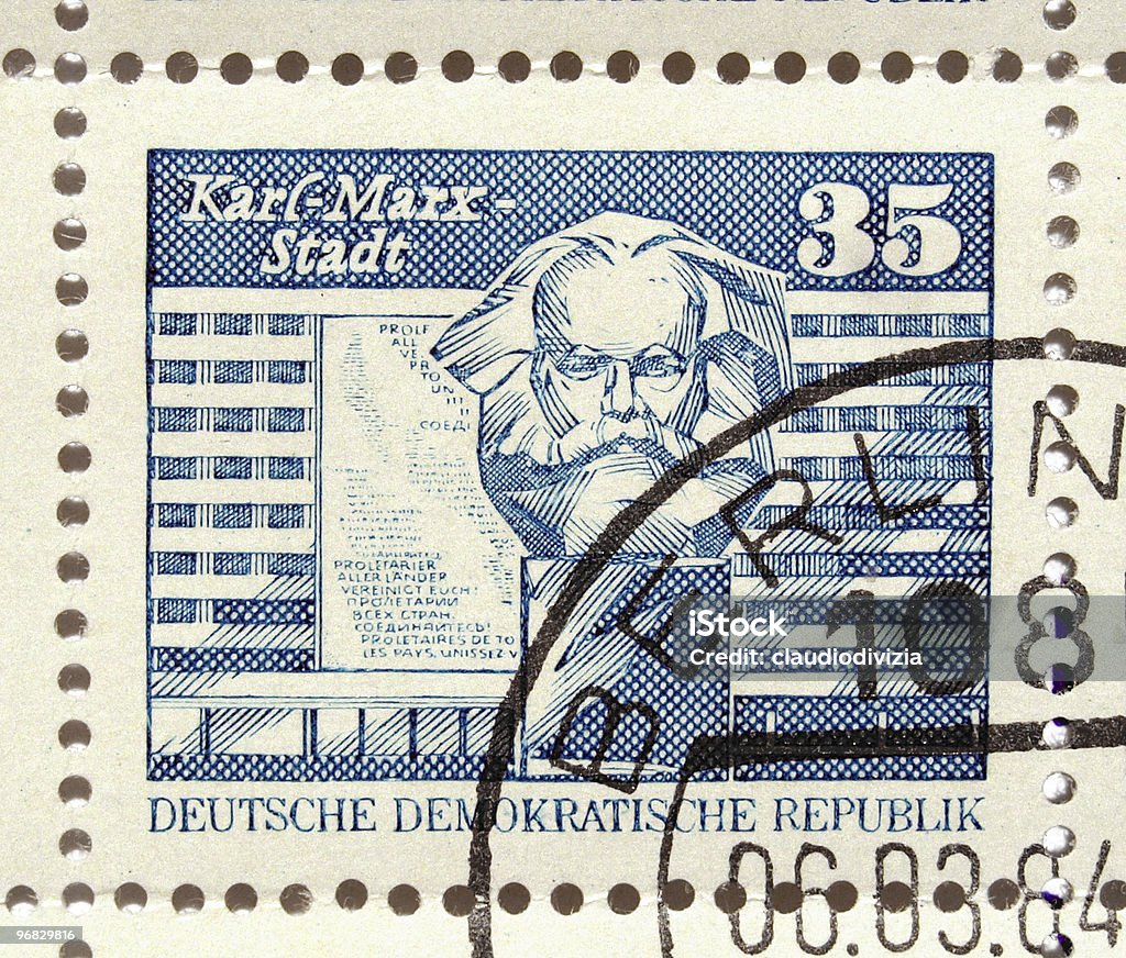 Немецкий РДР марок - Стоковые фото Без людей роялти-фри