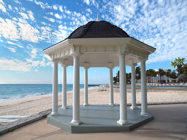 istock Wedding gazebo on a tropical beach 96831931