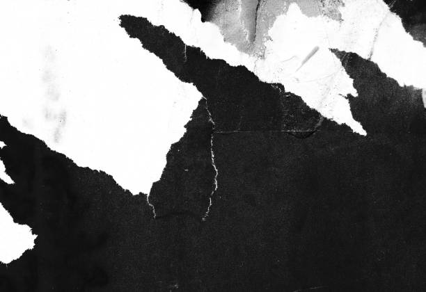 istock Blank old ripped torn paper crumpled creased posters grunge textures backdrop background 968328762