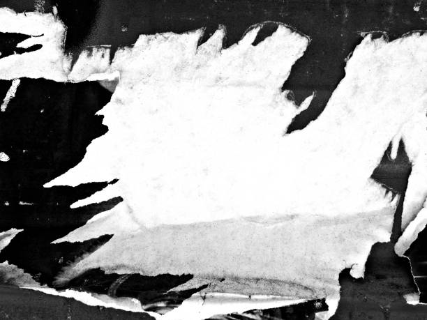 istock Blank old ripped torn paper crumpled creased posters grunge textures backdrop background 968328960