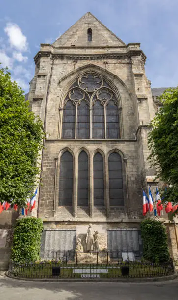 The Church of Saint James in Compiègne, Northern France. World Heritage Site