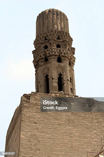 Minareto Moschea Di Alhakim In Egitto - Fotografie stock e altre immagini di Ambientazione esterna - Ambientazione esterna, Angolo - Descrizione, Angolo - Forma