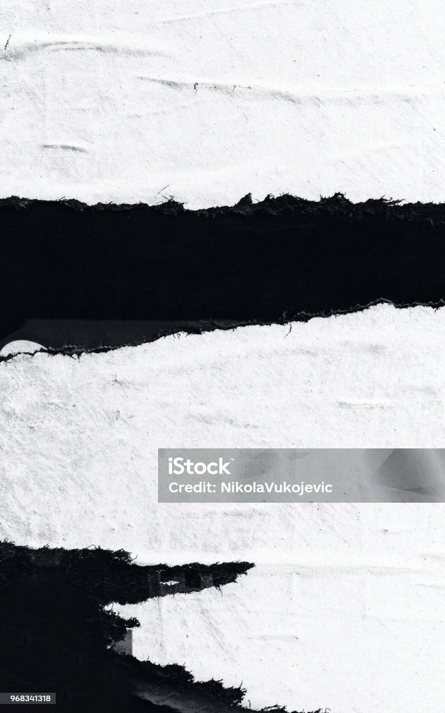 En blanco papel rasgado rotos viejo arrugado arrugado carteles grunge texturas fondo fondo - Foto de stock de Papel libre de derechos