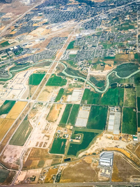 istock Aerial View Of Utah Fromm An Airplane 968344382