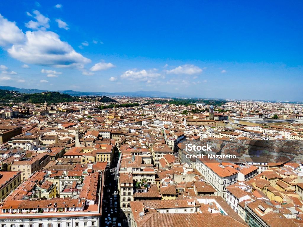 Florence High view of Florence Florence - Italy Stock Photo