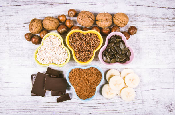 istock Products containing magnesium. Healthy food. 968363308