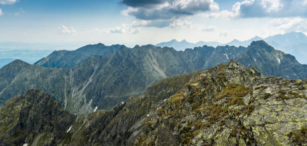 istock A large panoramic photo of a mountain ridge. 968369236