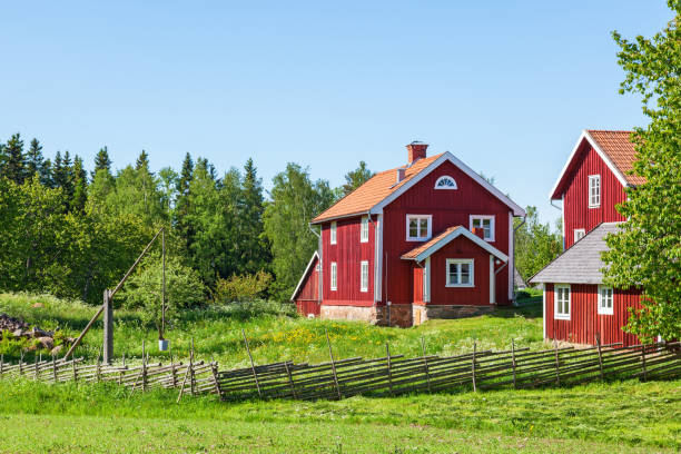 A fence that looks like tiny little houses