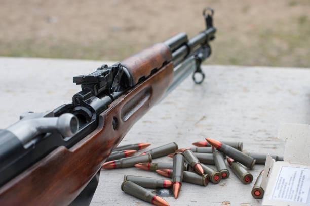 The gun is unloaded and ready