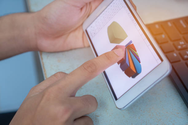 istock Businesswoman hands using data graph report in smartphone for checking analyze marketing financials. Concept of Business Annual Report. 968377232