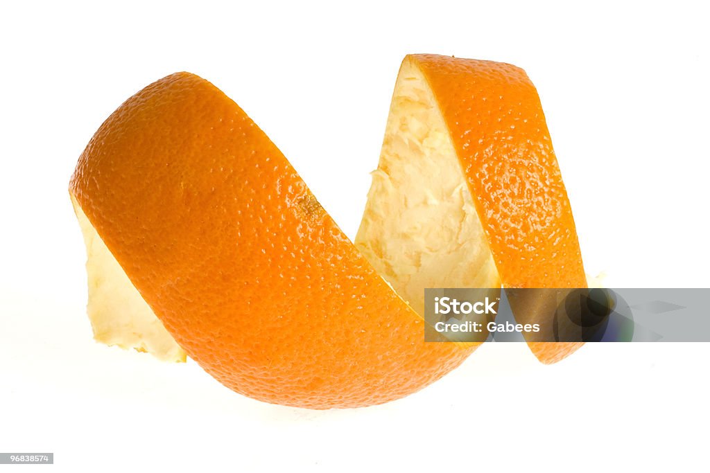 Casca de laranja - Foto de stock de Branco royalty-free