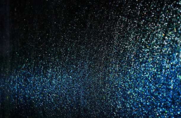 istock blue sparkling and shining star points on a black isolated background and a blue bright flash will create a festive mood 968387146