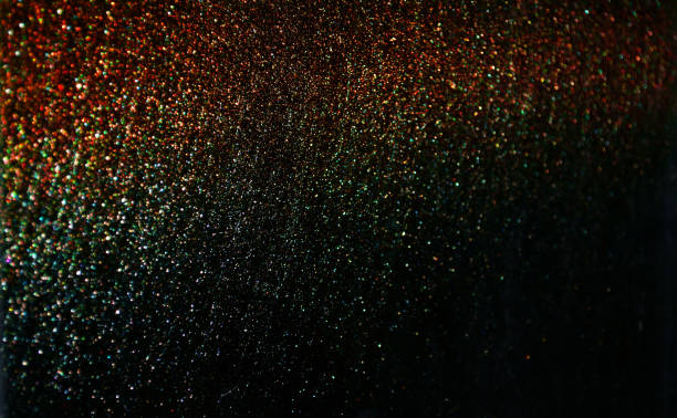 istock red sparkling and shining star points on a black isolated background and a blue bright flash will create a festive mood 968387234