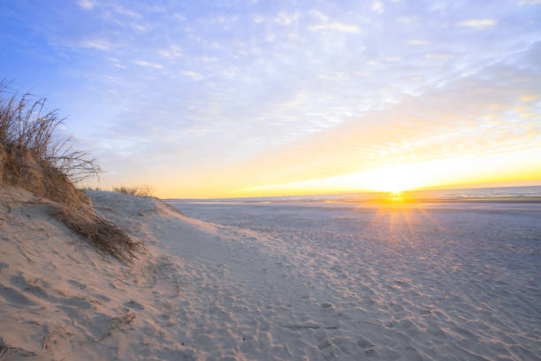 South Carolina sunrise Sunrise near Charleston, South Carolina edisto island south carolina stock pictures, royalty-free photos & images