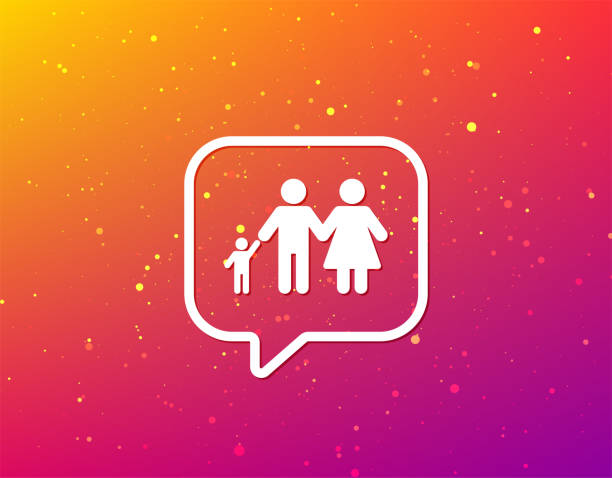 istock Family icon. Father, mother and child sign. 968394486
