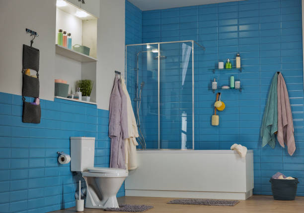 istock modern bathroom with toilet bowl 968394814
