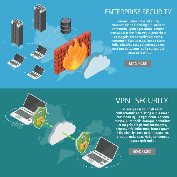 ilustraciones, imágenes clip art, dibujos animados e iconos de stock de poly bajo guardia de usuario internet isométrica seguridad información infografía establece banderas - usb cable security stick data