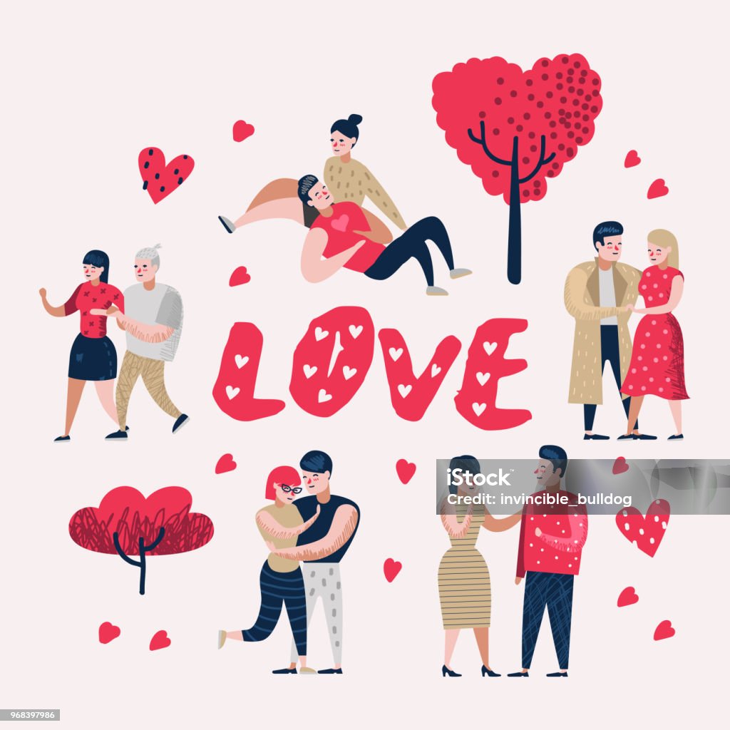Ilustración de Pareja De Personas De Personajes De Dibujos Animados De Amor Doodle Día De San Valentín Con Corazones Y Elementos Románticos Concepto De Romance Y Amor Ilustración De Vector y más Ilustración de Pareja De Personas De Personajes De Dibujos Animados De Amor Doodle Día De San Valentín Con Corazones Y Elementos Románticos Concepto De Romance Y Amor Ilustración De Vector y más