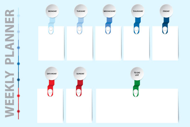 Week Infograph Weekly Calendar Infographic Illustrations, Royalty-Free Vector Graphics ...
